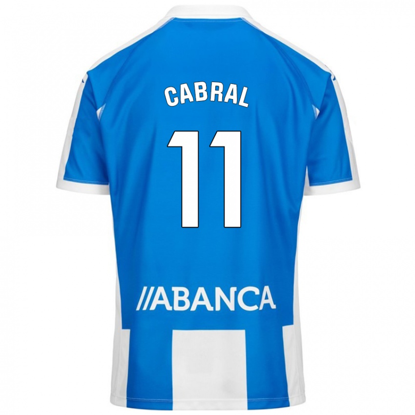 Kinderen Millene Cabral #11 Blauw Wit Thuisshirt Thuistenue 2024/25 T-Shirt