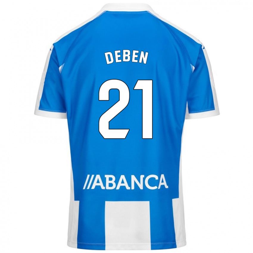 Kinderen Sara Debén #21 Blauw Wit Thuisshirt Thuistenue 2024/25 T-Shirt