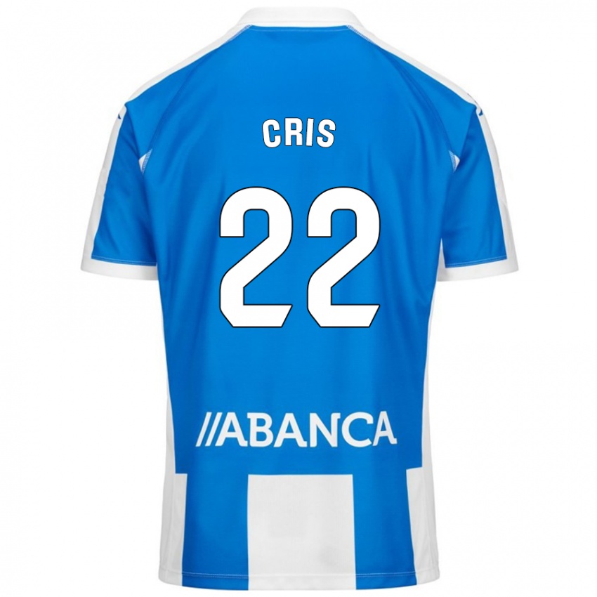 Kinderen Cris #22 Blauw Wit Thuisshirt Thuistenue 2024/25 T-Shirt