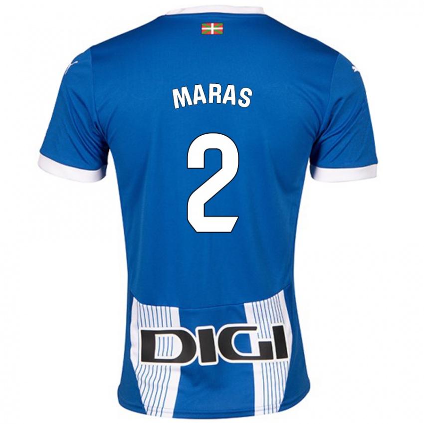 Kinderen Nikola Maras #2 Blauw Thuisshirt Thuistenue 2024/25 T-Shirt