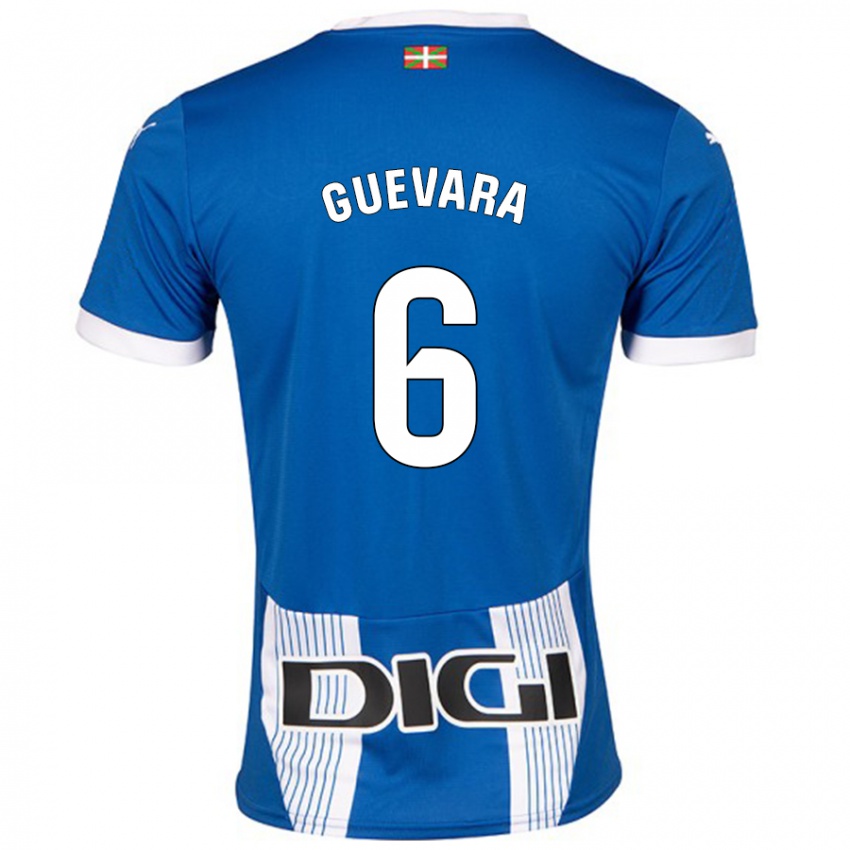 Kinderen Ander Guevara #6 Blauw Thuisshirt Thuistenue 2024/25 T-Shirt