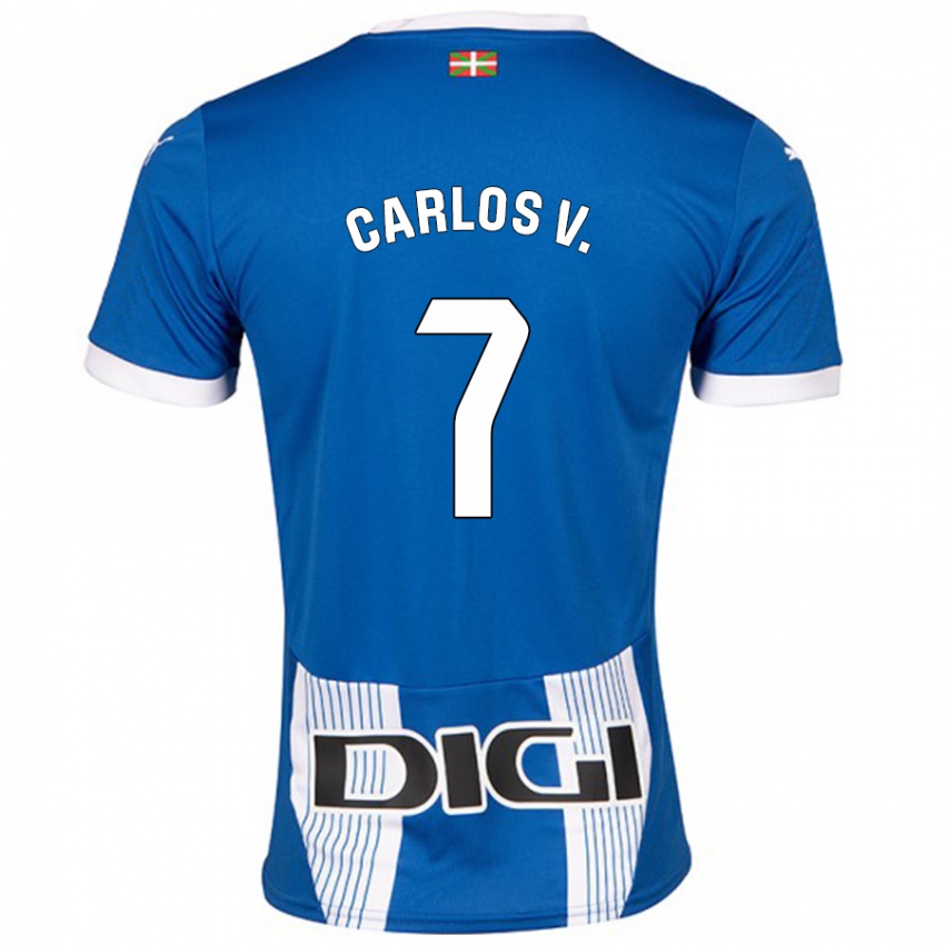 Kinderen Carlos Vicente #7 Blauw Thuisshirt Thuistenue 2024/25 T-Shirt