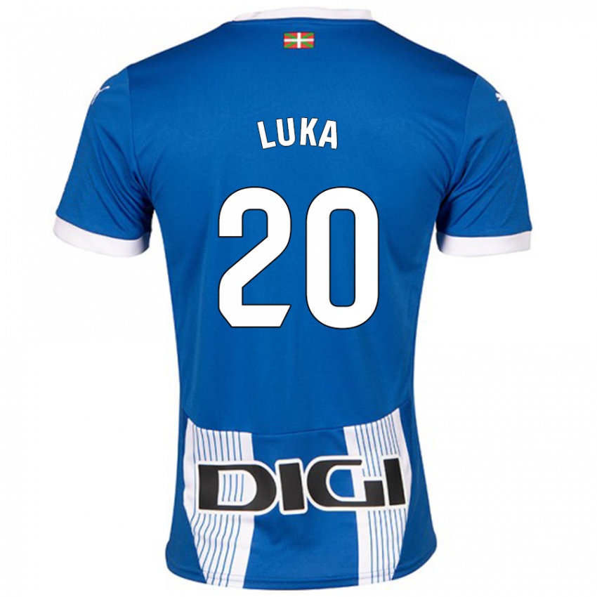 Kinderen Luka Romero #20 Blauw Thuisshirt Thuistenue 2024/25 T-Shirt