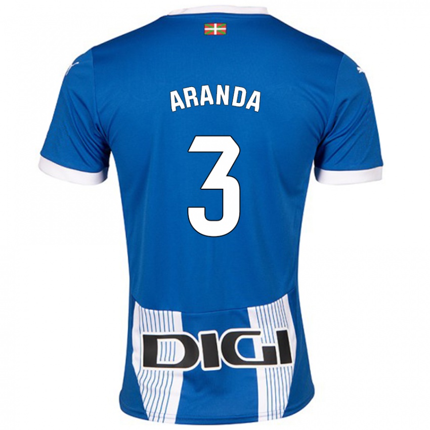 Kinderen Miguel Aranda #3 Blauw Thuisshirt Thuistenue 2024/25 T-Shirt