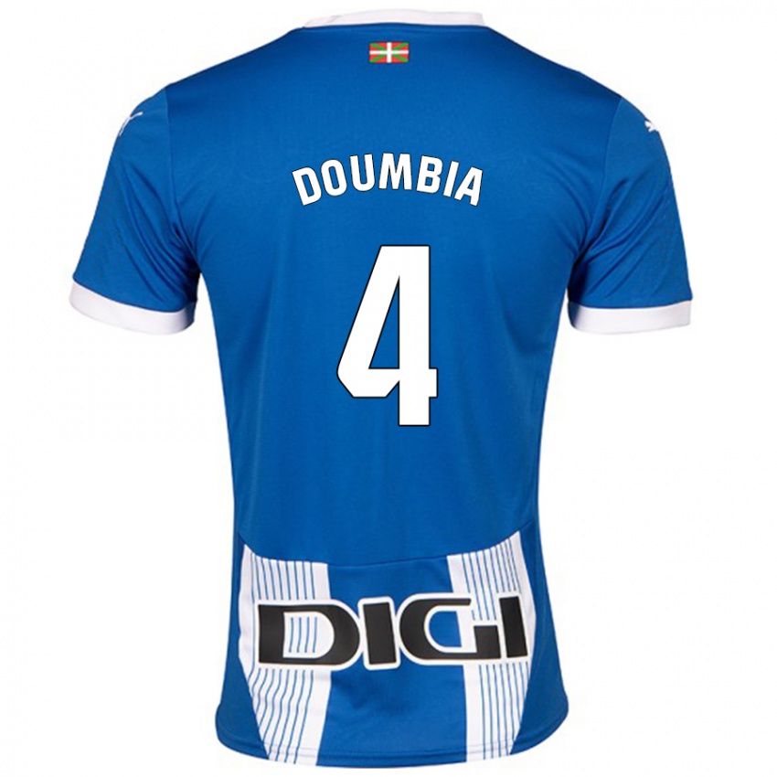 Kinderen Daouda Doumbia #4 Blauw Thuisshirt Thuistenue 2024/25 T-Shirt