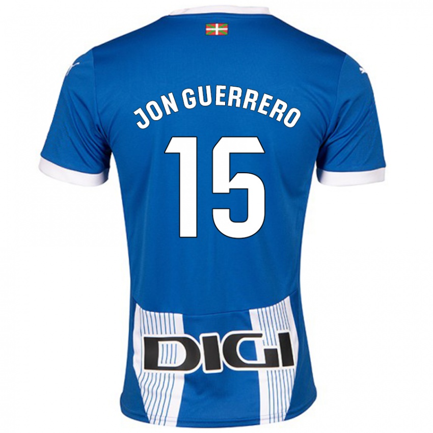 Kinderen Julen Jon Guerrero #15 Blauw Thuisshirt Thuistenue 2024/25 T-Shirt