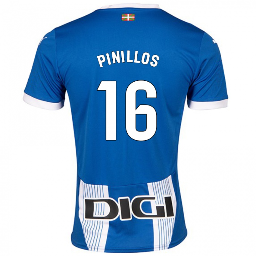 Kinderen Lander Pinillos #16 Blauw Thuisshirt Thuistenue 2024/25 T-Shirt