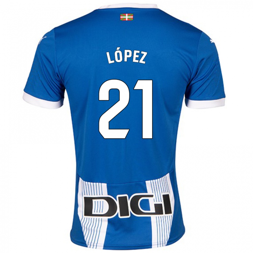 Kinderen Juanma López #21 Blauw Thuisshirt Thuistenue 2024/25 T-Shirt