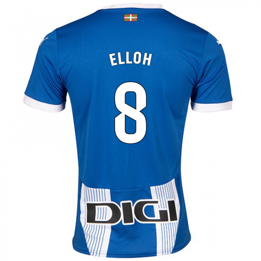 Kinderen Rebecca Elloh #8 Blauw Thuisshirt Thuistenue 2024/25 T-Shirt