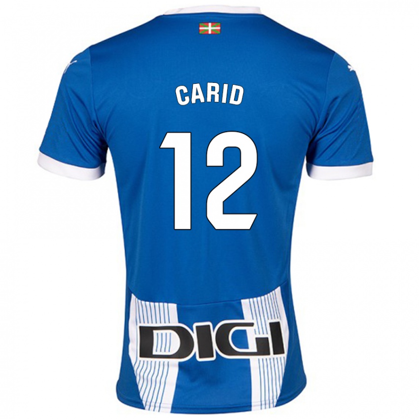 Kinderen Andrea Carid #12 Blauw Thuisshirt Thuistenue 2024/25 T-Shirt