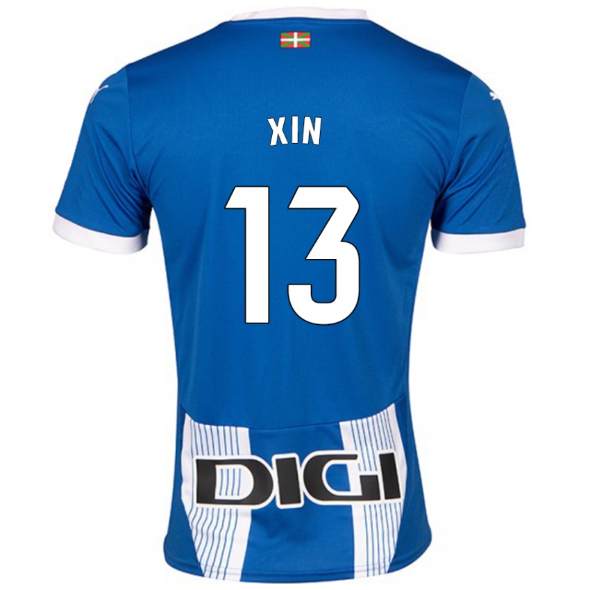 Kinderen Jana Xin #13 Blauw Thuisshirt Thuistenue 2024/25 T-Shirt