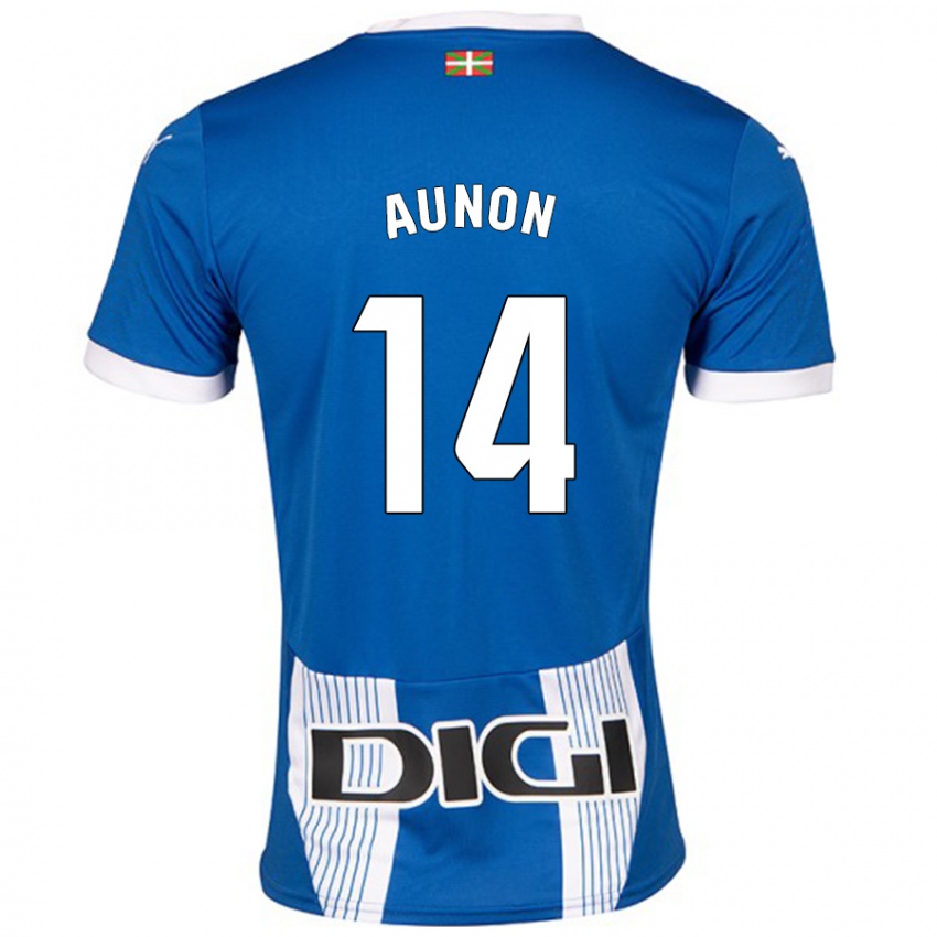 Kinderen Cristina Auñón #14 Blauw Thuisshirt Thuistenue 2024/25 T-Shirt