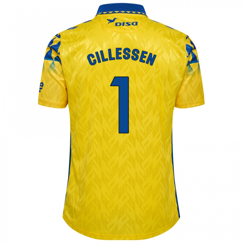 Kinderen Jasper Cillessen #1 Geel Blauw Thuisshirt Thuistenue 2024/25 T-Shirt