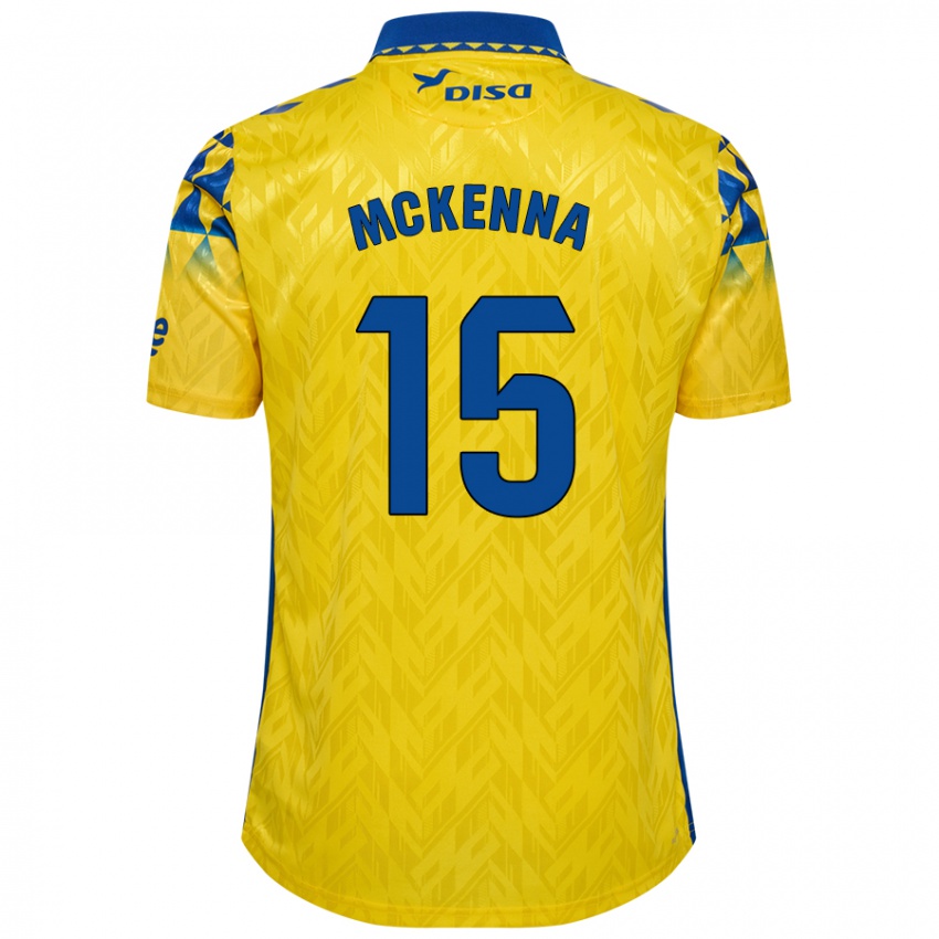 Kinderen Scott Mckenna #15 Geel Blauw Thuisshirt Thuistenue 2024/25 T-Shirt