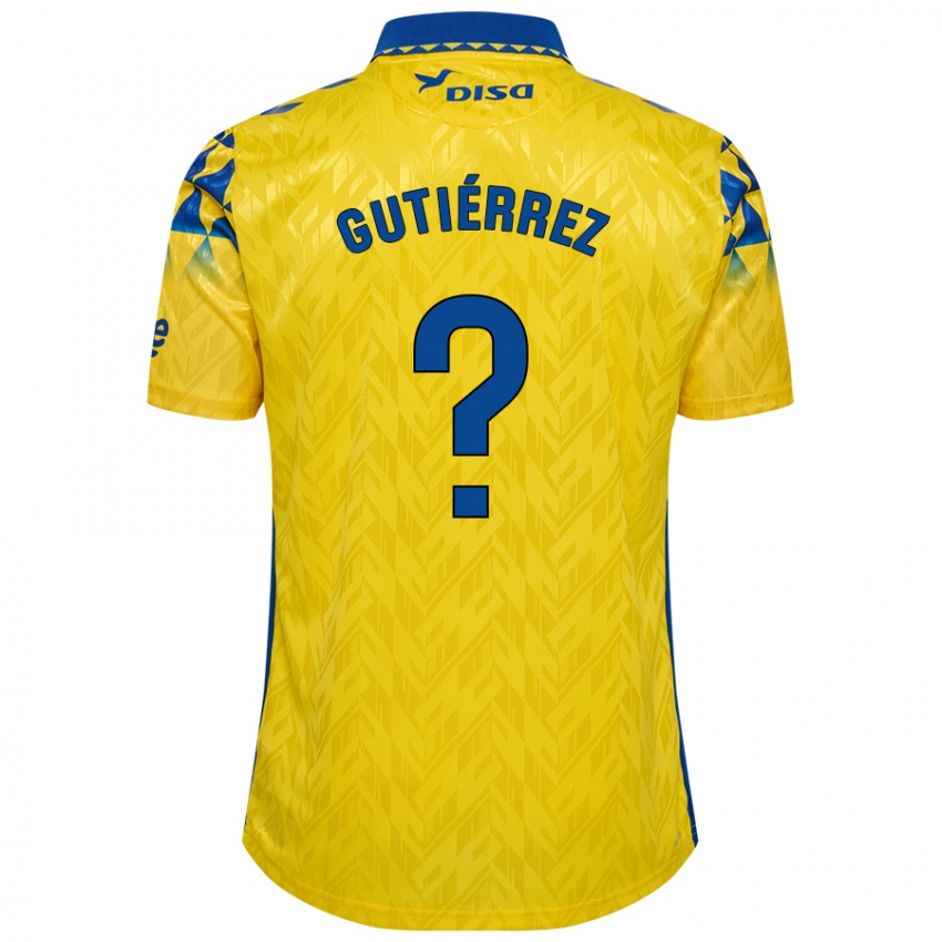 Kinderen Marco Gutiérrez #0 Geel Blauw Thuisshirt Thuistenue 2024/25 T-Shirt