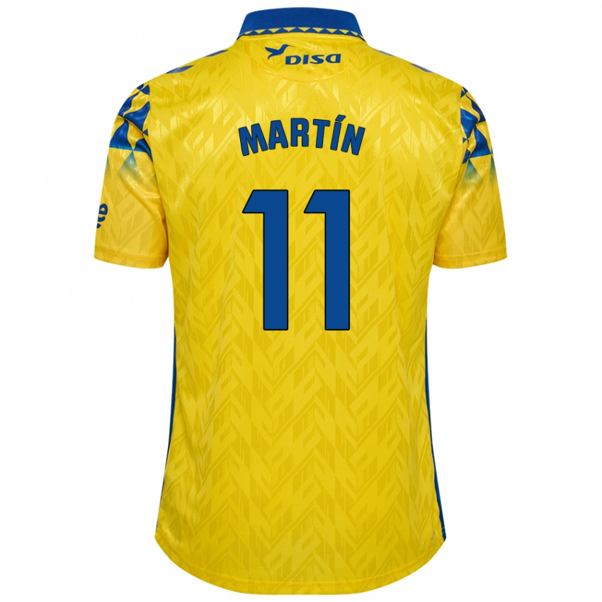 Kinderen Diego Martín #11 Geel Blauw Thuisshirt Thuistenue 2024/25 T-Shirt