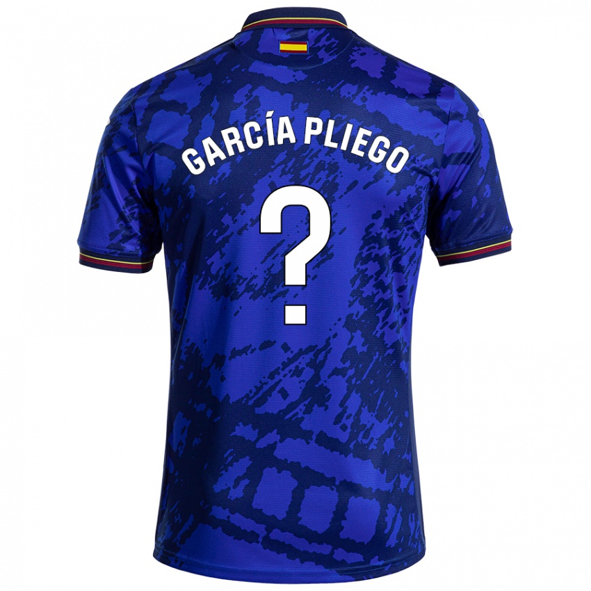 Kinderen Hugo García Pliego #0 Donkerder Blauw Thuisshirt Thuistenue 2024/25 T-Shirt