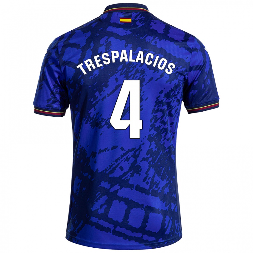 Kinderen Adrián Trespalacios #4 Donkerder Blauw Thuisshirt Thuistenue 2024/25 T-Shirt