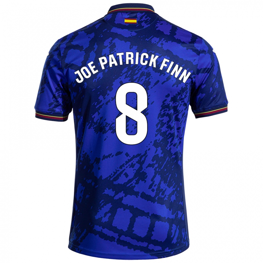 Kinderen John Joe Patrick Finn #8 Donkerder Blauw Thuisshirt Thuistenue 2024/25 T-Shirt