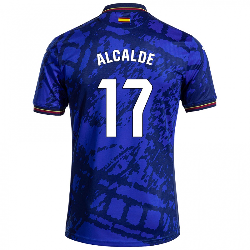 Kinderen Jacobo Alcalde #17 Donkerder Blauw Thuisshirt Thuistenue 2024/25 T-Shirt