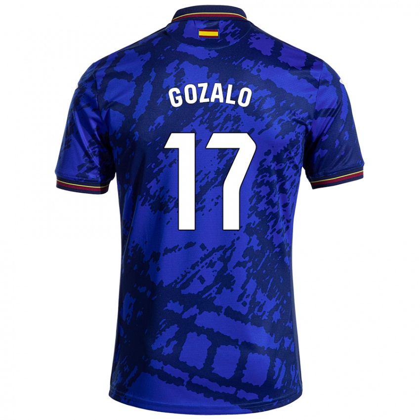 Kinderen Marcos Gozalo #17 Donkerder Blauw Thuisshirt Thuistenue 2024/25 T-Shirt