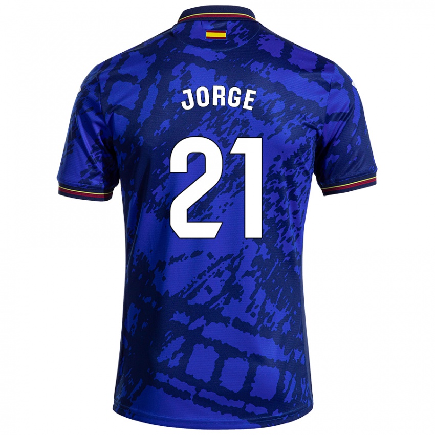 Kinderen Jeremy Jorge #21 Donkerder Blauw Thuisshirt Thuistenue 2024/25 T-Shirt