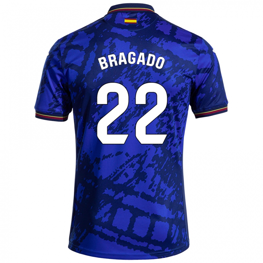 Kinderen Alonso Bragado #22 Donkerder Blauw Thuisshirt Thuistenue 2024/25 T-Shirt