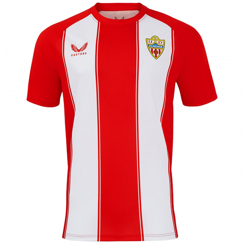 Kinderen Juanmi García #0 Rood Wit Thuisshirt Thuistenue 2024/25 T-Shirt