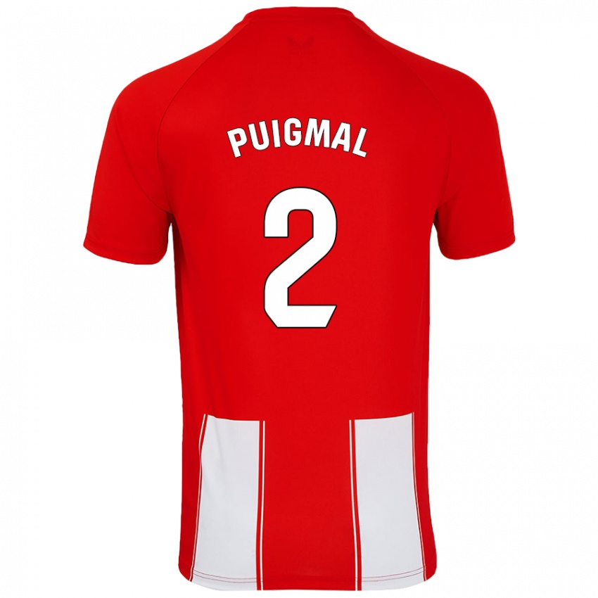 Kinderen Arnau Puigmal #2 Rood Wit Thuisshirt Thuistenue 2024/25 T-Shirt