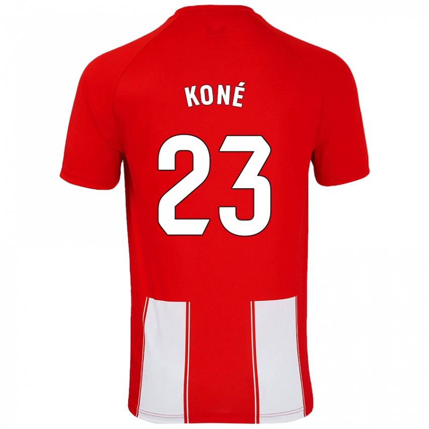 Kinderen Ibrahima Koné #23 Rood Wit Thuisshirt Thuistenue 2024/25 T-Shirt