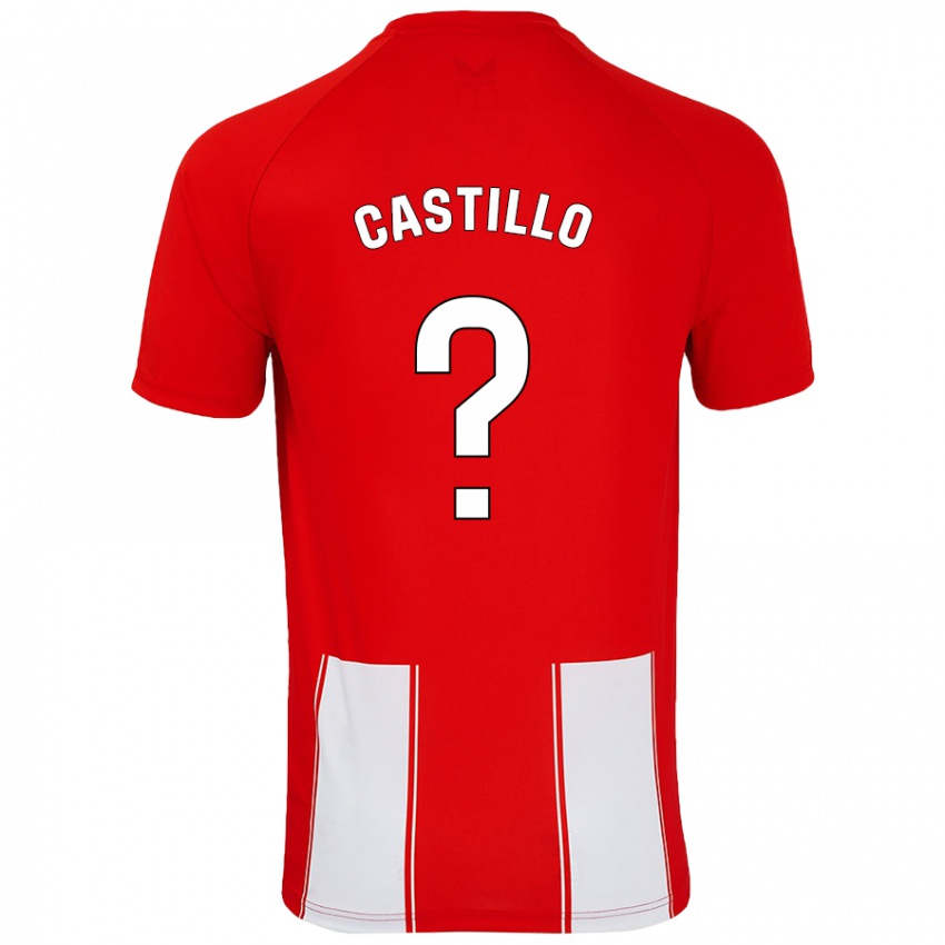 Kinderen Pablo Castillo #0 Rood Wit Thuisshirt Thuistenue 2024/25 T-Shirt