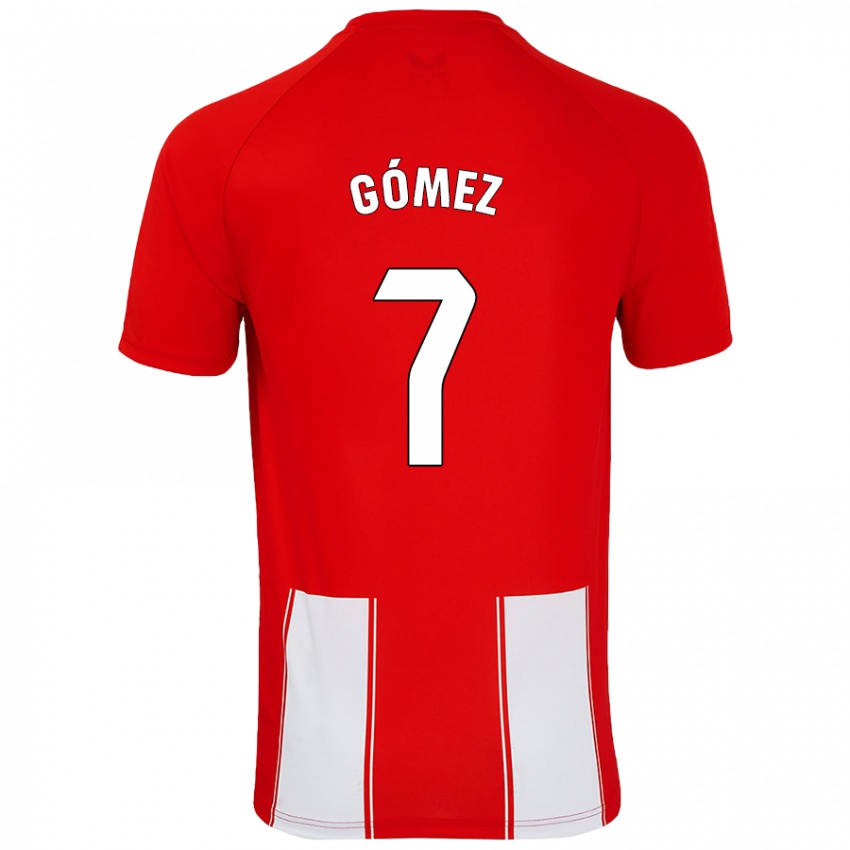 Kinderen Valen Gómez #7 Rood Wit Thuisshirt Thuistenue 2024/25 T-Shirt