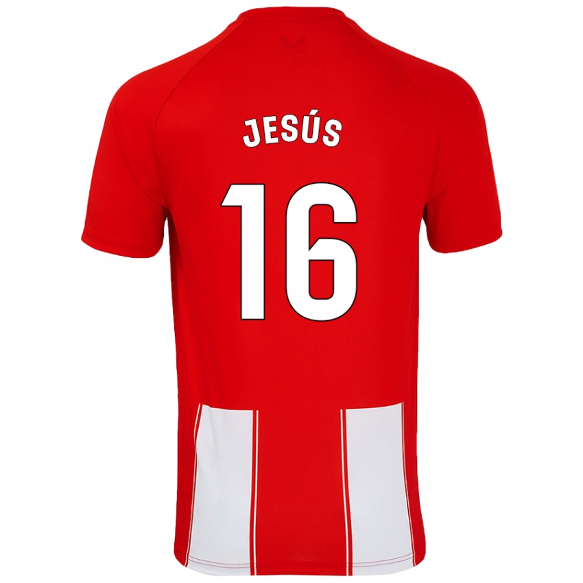 Kinderen Antonio Jesús #16 Rood Wit Thuisshirt Thuistenue 2024/25 T-Shirt