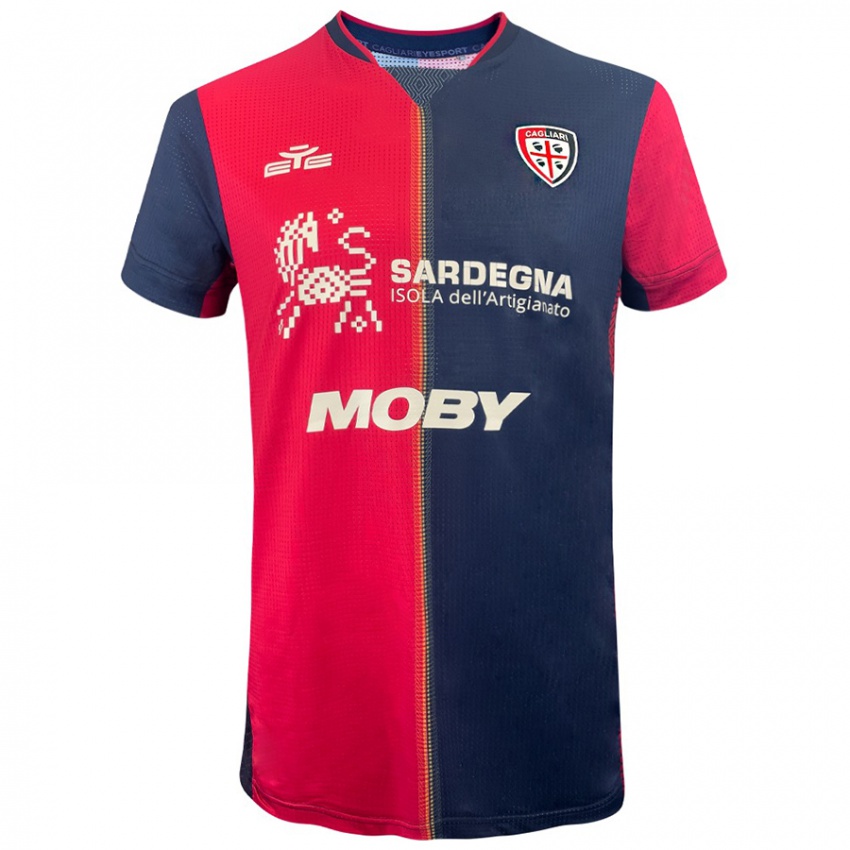 Kinderen Sofiane Achour #9 Rood Donkerder Blauw Thuisshirt Thuistenue 2024/25 T-Shirt