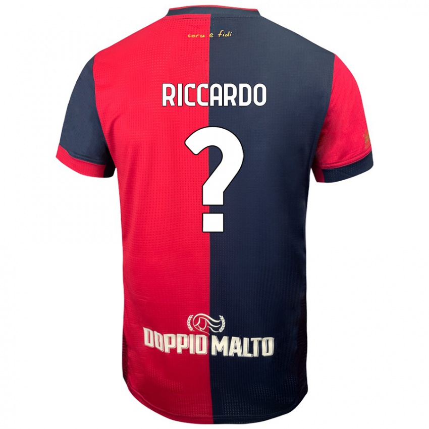 Kinderen Riccardo Congiu #0 Rood Donkerder Blauw Thuisshirt Thuistenue 2024/25 T-Shirt