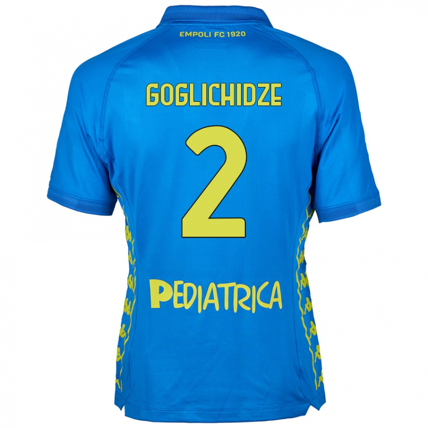 Kinderen Saba Goglichidze #2 Blauw Thuisshirt Thuistenue 2024/25 T-Shirt