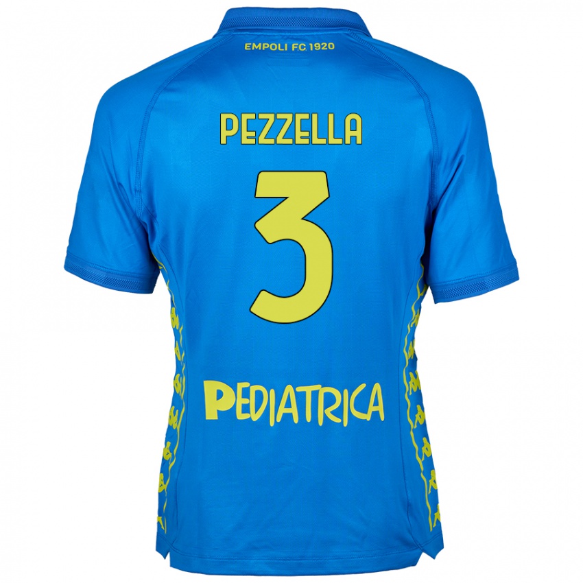 Kinderen Giuseppe Pezzella #3 Blauw Thuisshirt Thuistenue 2024/25 T-Shirt