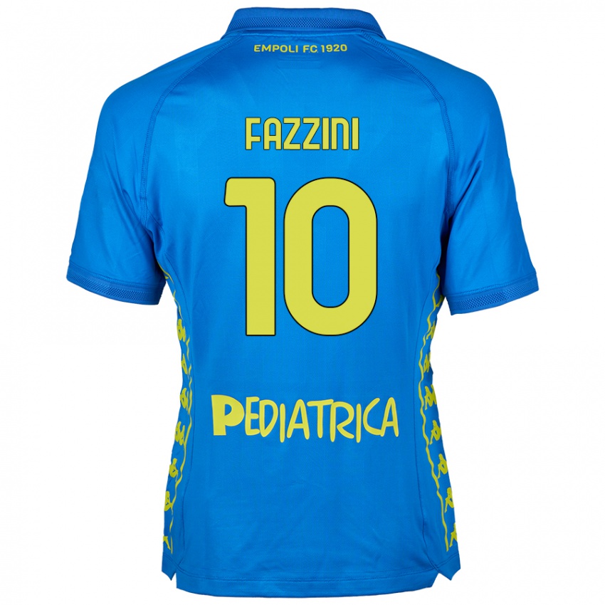 Kinderen Jacopo Fazzini #10 Blauw Thuisshirt Thuistenue 2024/25 T-Shirt