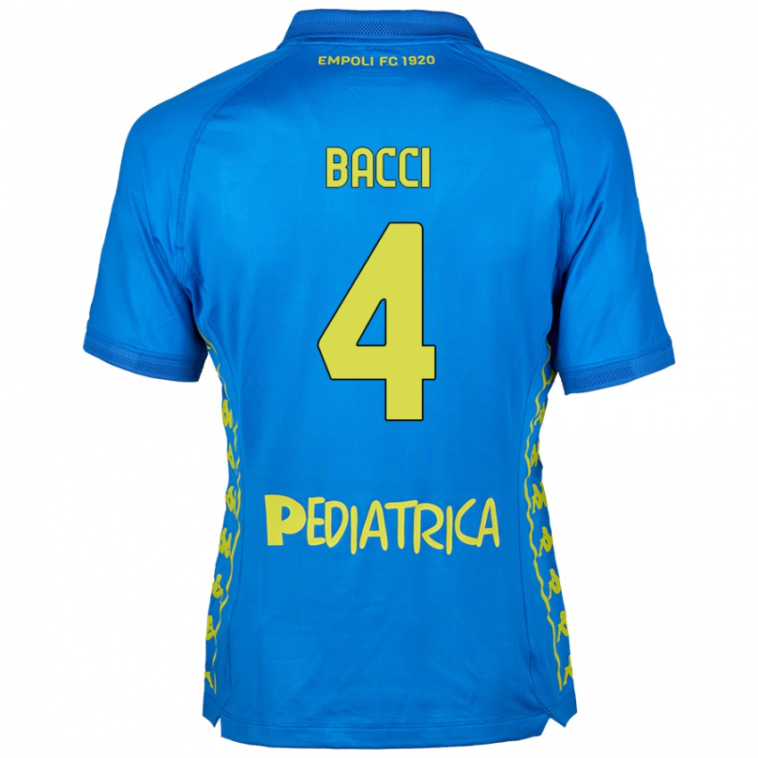 Kinderen Jacopo Bacci #4 Blauw Thuisshirt Thuistenue 2024/25 T-Shirt