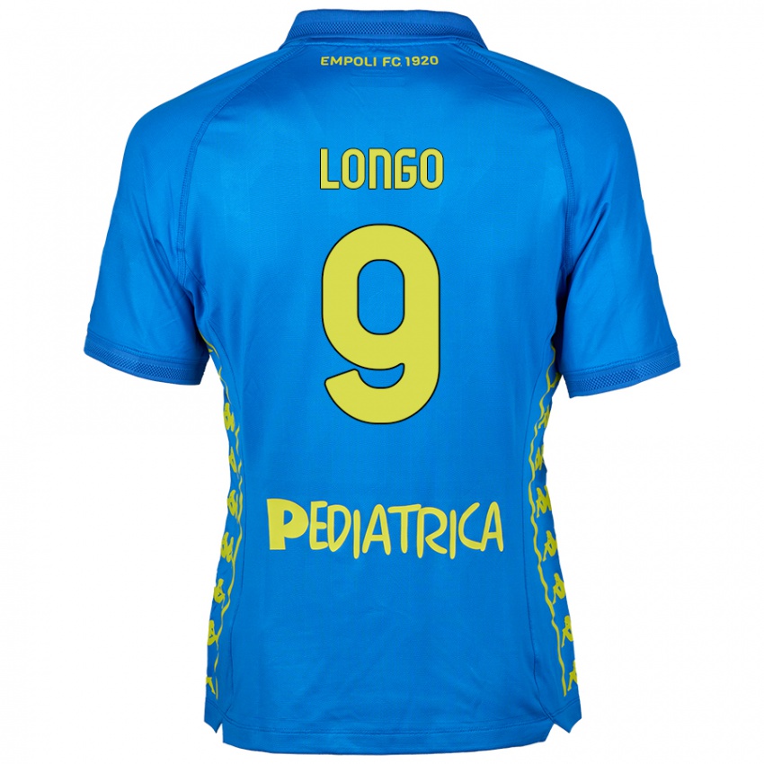 Kinderen Mattia Longo #9 Blauw Thuisshirt Thuistenue 2024/25 T-Shirt