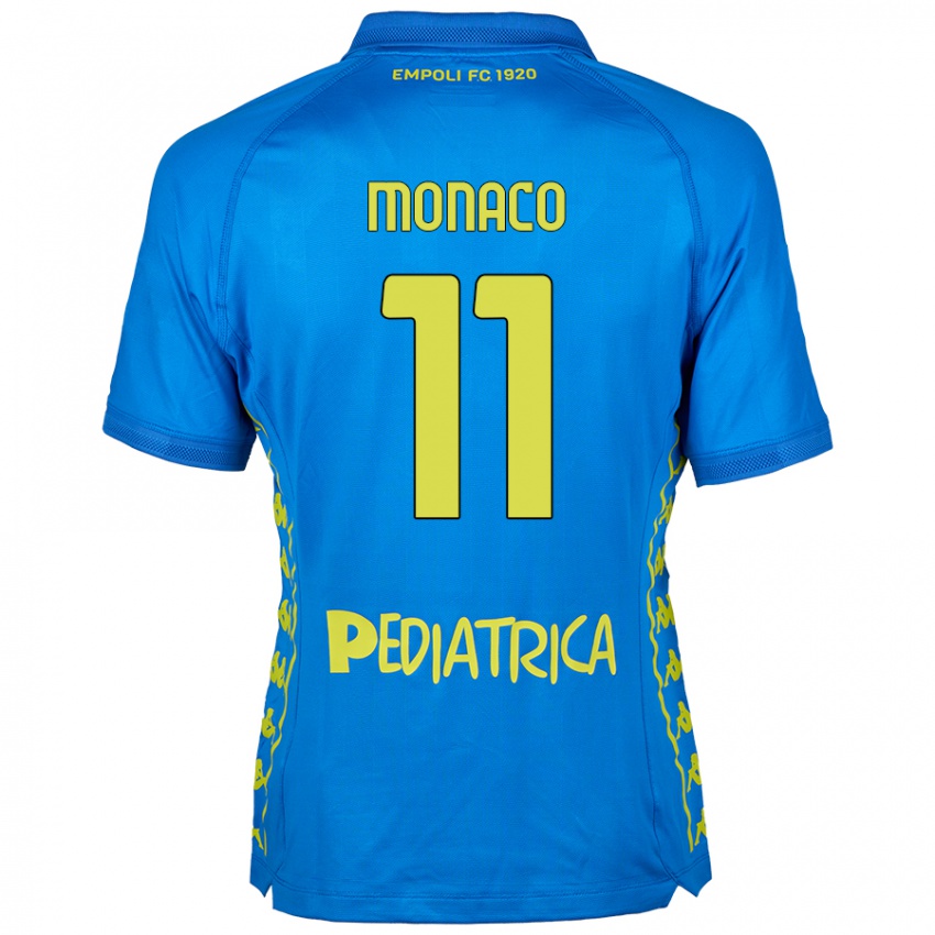 Kinderen Salvatore Monaco #11 Blauw Thuisshirt Thuistenue 2024/25 T-Shirt