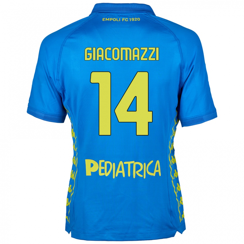 Kinderen Sebastián Giacomazzi #14 Blauw Thuisshirt Thuistenue 2024/25 T-Shirt