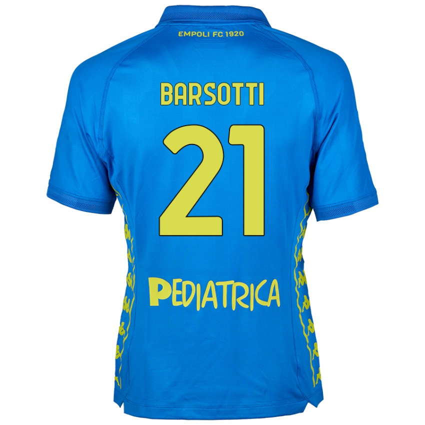 Kinderen Leonardo Barsotti #21 Blauw Thuisshirt Thuistenue 2024/25 T-Shirt