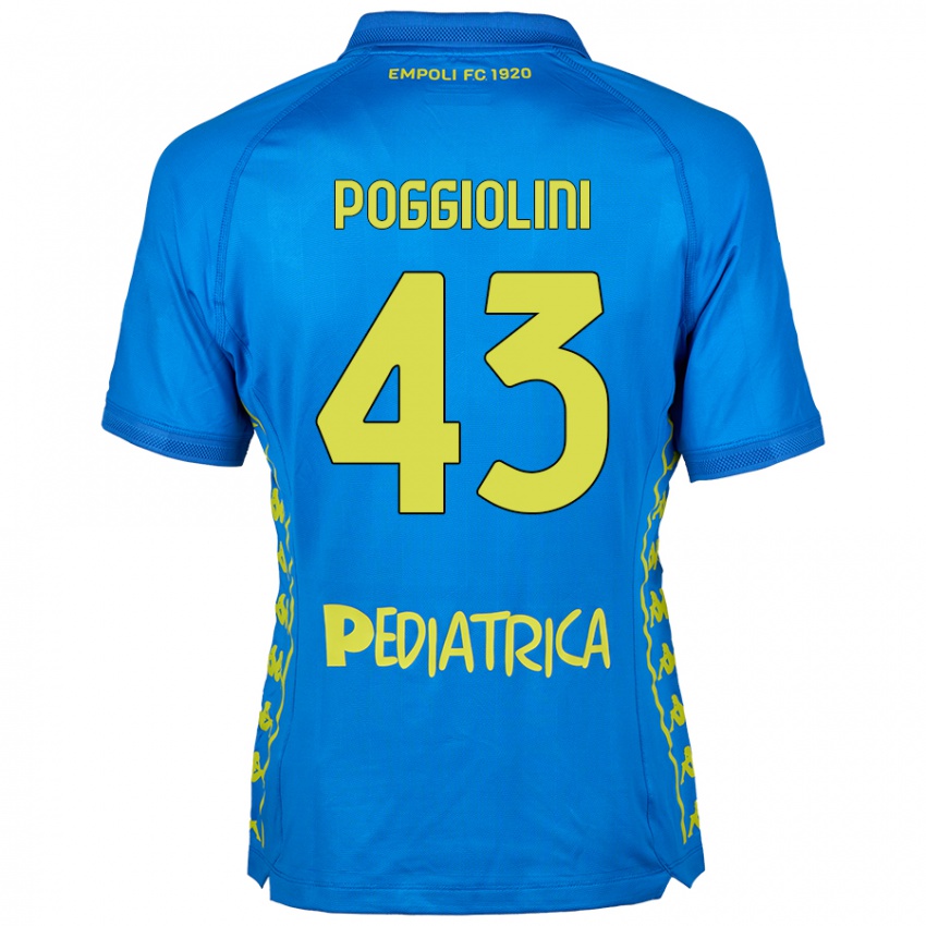 Kinderen Duccio Poggiolini #43 Blauw Thuisshirt Thuistenue 2024/25 T-Shirt