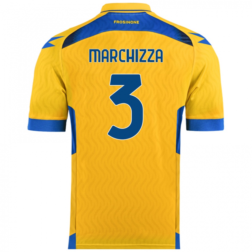 Kinderen Riccardo Marchizza #3 Geel Thuisshirt Thuistenue 2024/25 T-Shirt