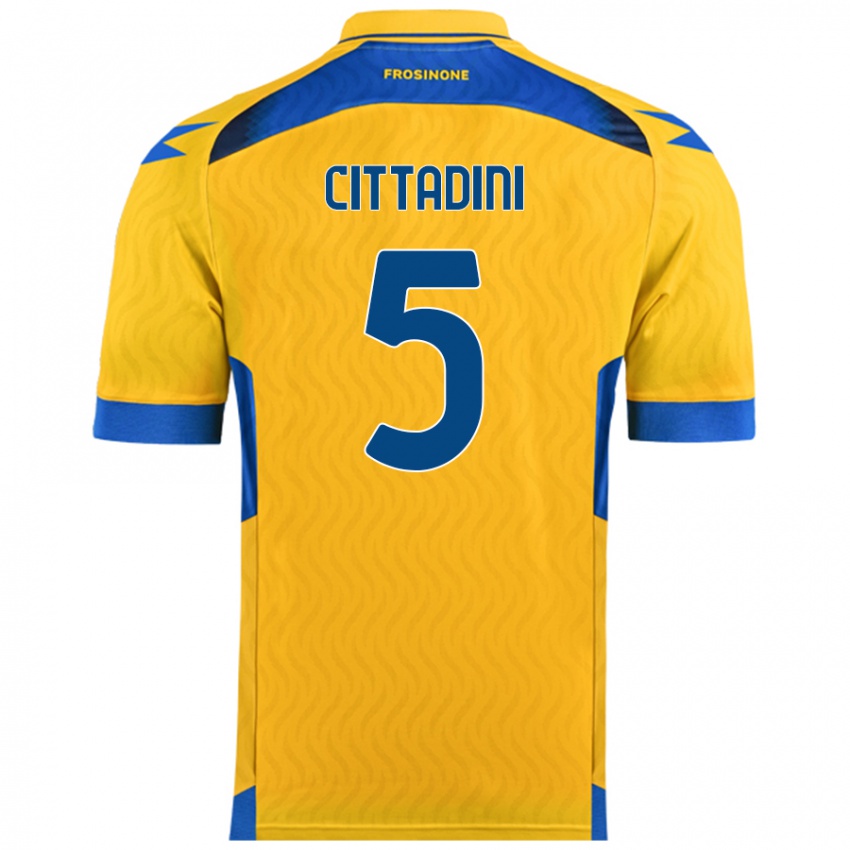 Kinderen Giorgio Cittadini #5 Geel Thuisshirt Thuistenue 2024/25 T-Shirt