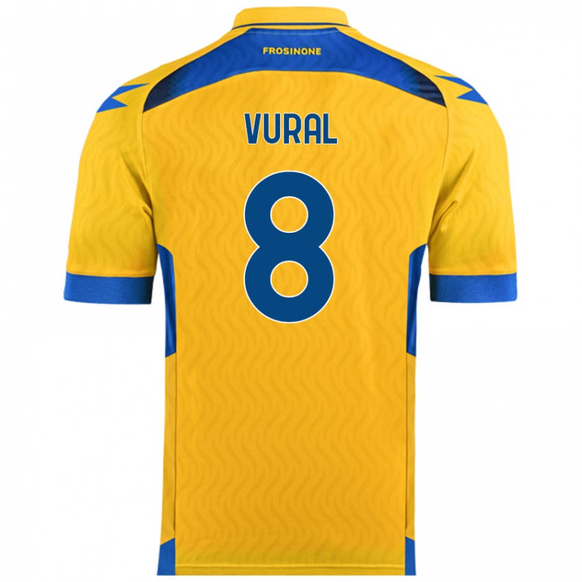 Kinderen İsak Vural #8 Geel Thuisshirt Thuistenue 2024/25 T-Shirt