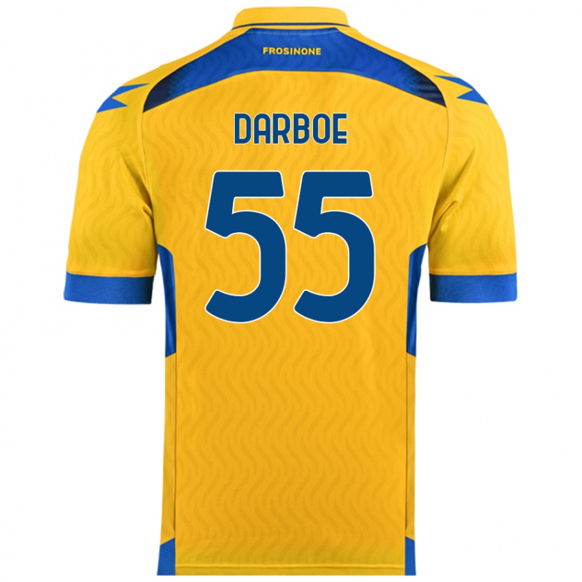 Kinderen Ebrima Darboe #55 Geel Thuisshirt Thuistenue 2024/25 T-Shirt