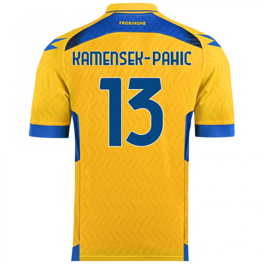 Kinderen Matjaz Kamensek-Pahic #13 Geel Thuisshirt Thuistenue 2024/25 T-Shirt