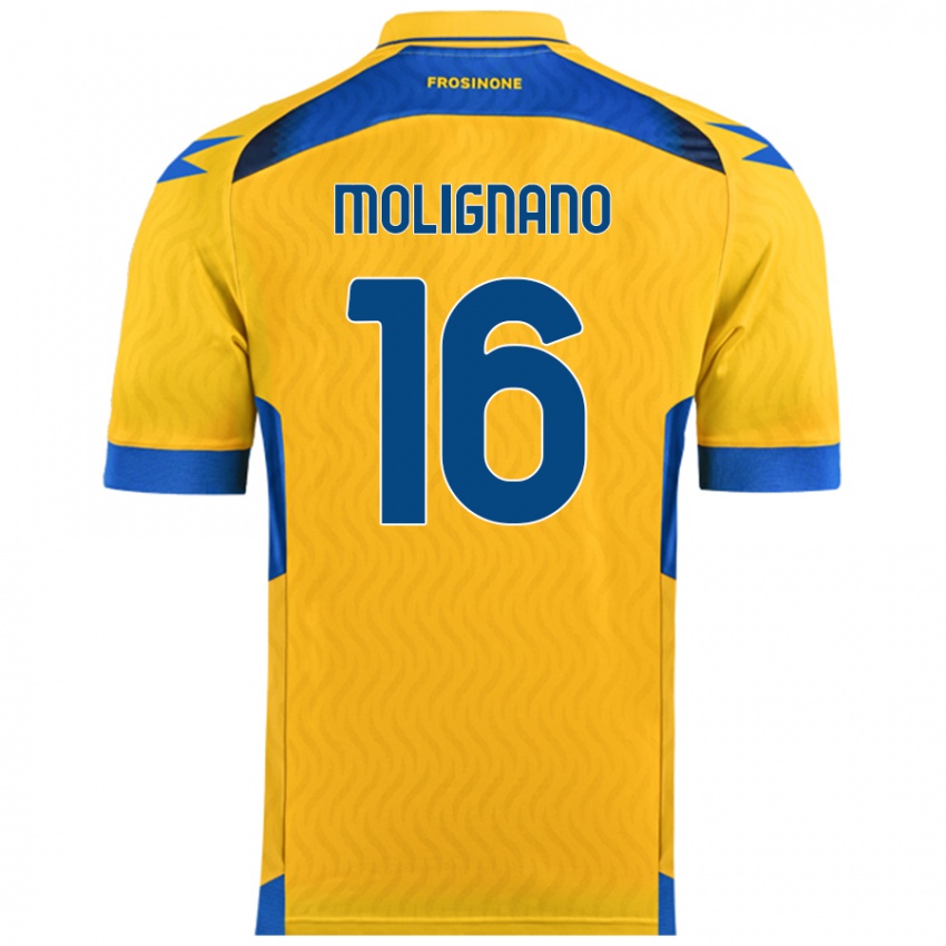 Kinderen Gaetano Molignano #16 Geel Thuisshirt Thuistenue 2024/25 T-Shirt